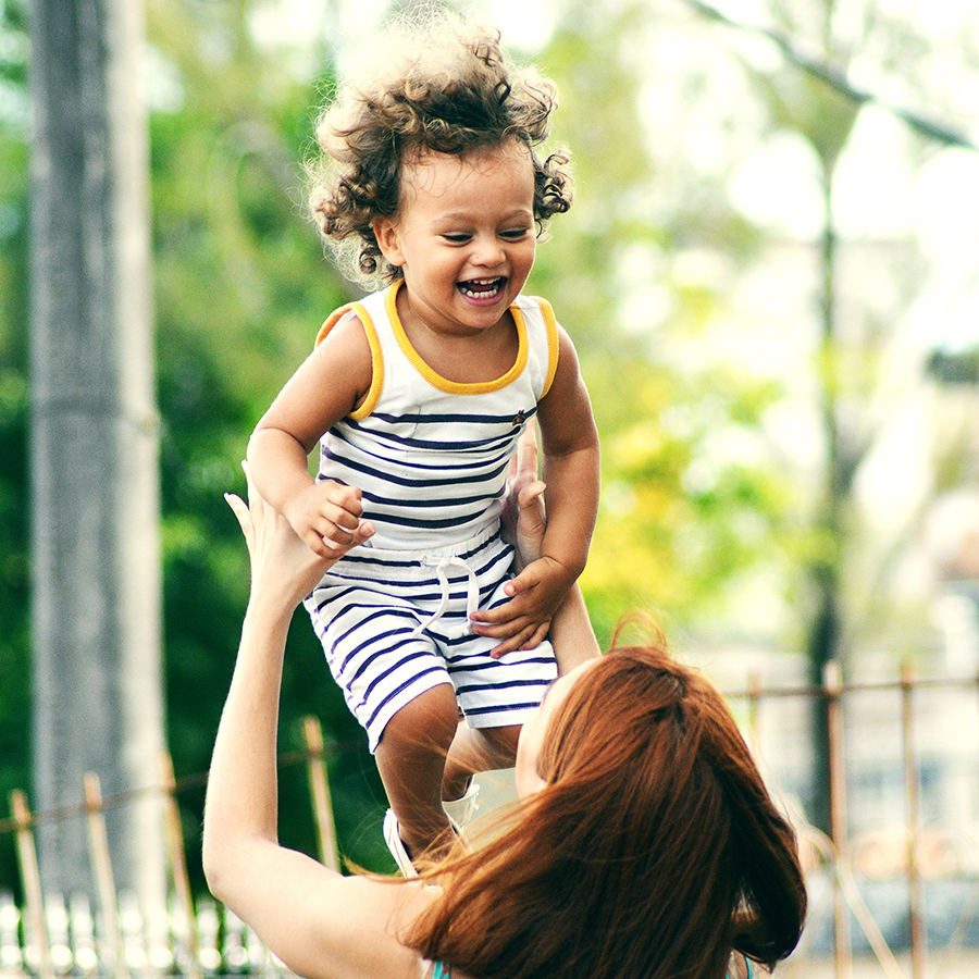 Child with parent