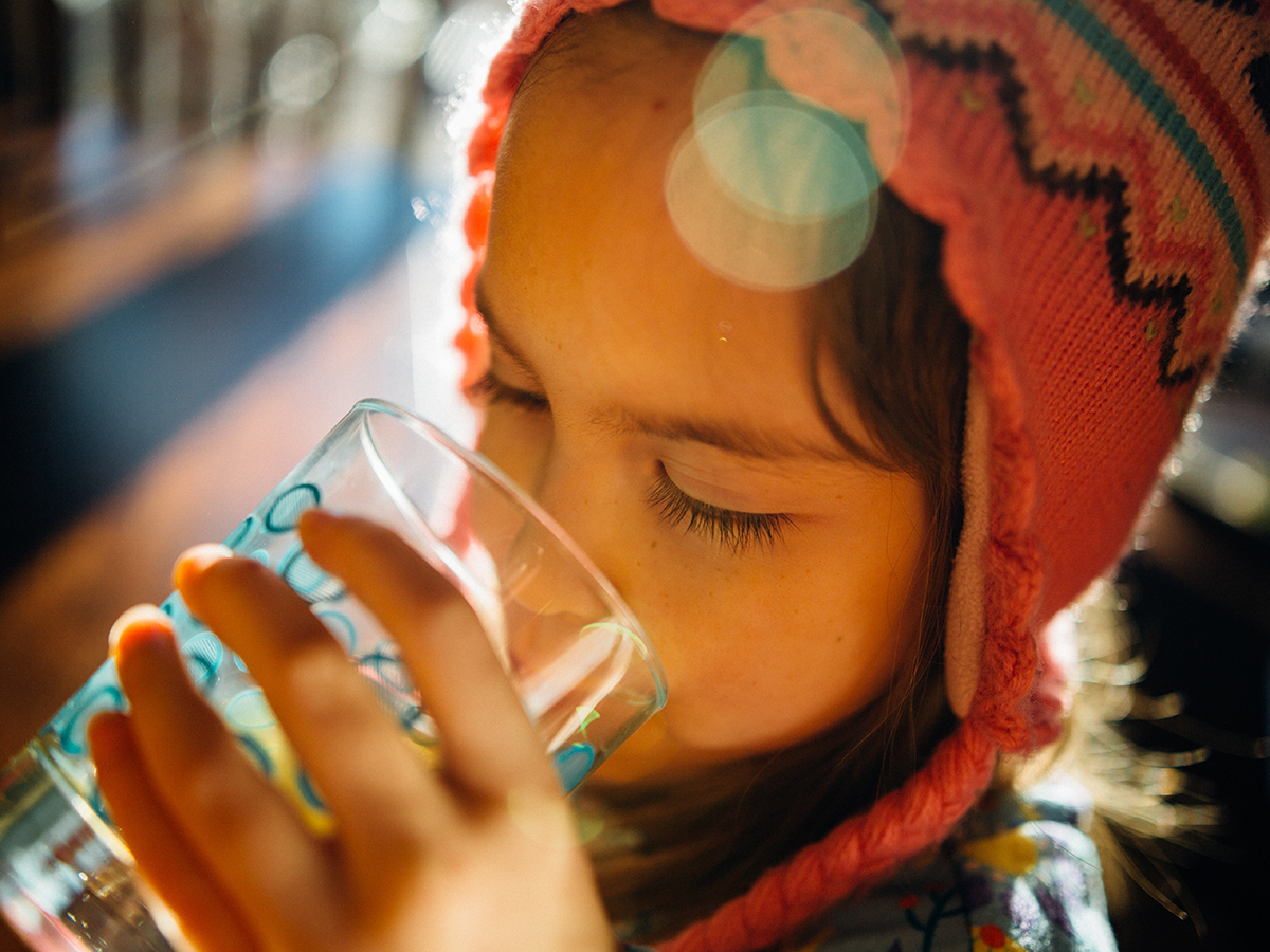 Girl Drinking Water